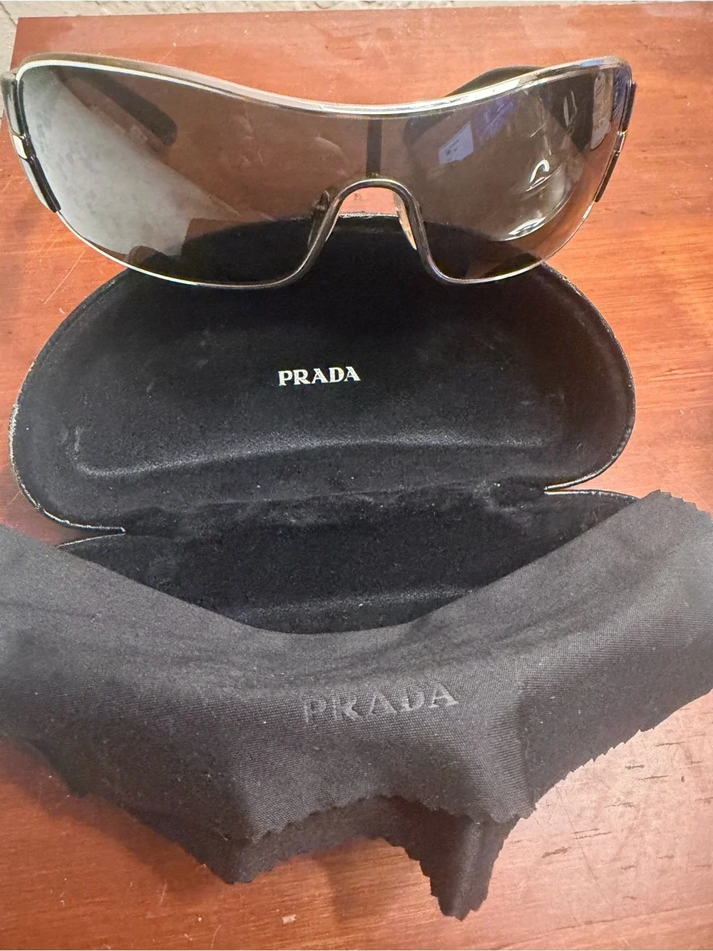 PRADA SPR 61I SPR61I BLACK 1BC-1A1 AUTHENTIC SUNGLASSES